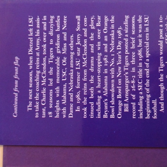 Football Book College>LSU (New) Large Format Hardback - Picture 6 of 10